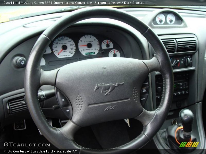 Screaming Yellow / Dark Charcoal 2004 Ford Mustang Saleen S281 Supercharged Convertible