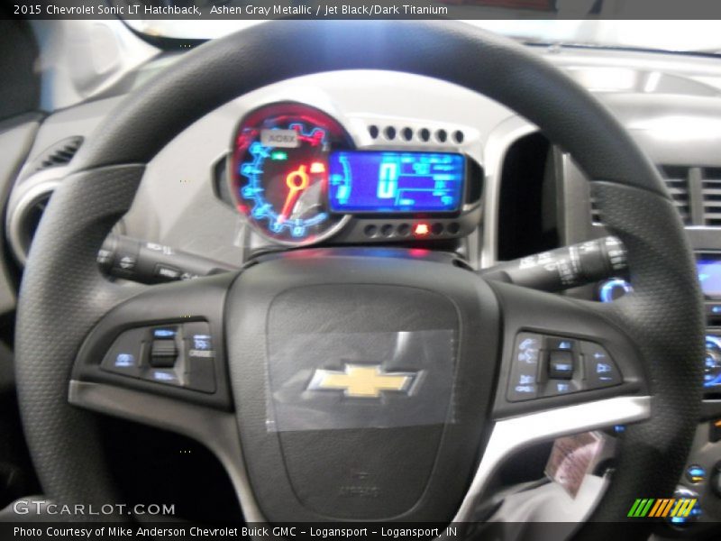 Ashen Gray Metallic / Jet Black/Dark Titanium 2015 Chevrolet Sonic LT Hatchback
