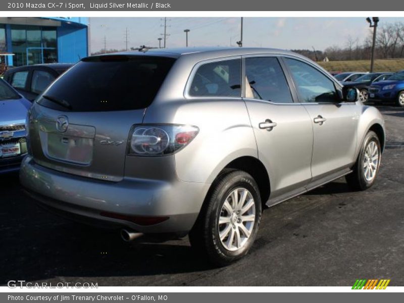 Liquid Silver Metallic / Black 2010 Mazda CX-7 i Sport