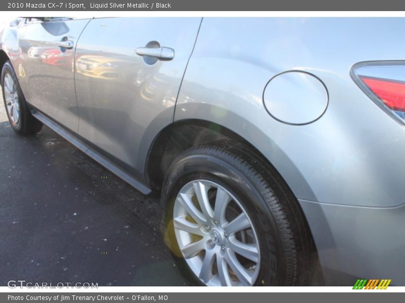 Liquid Silver Metallic / Black 2010 Mazda CX-7 i Sport