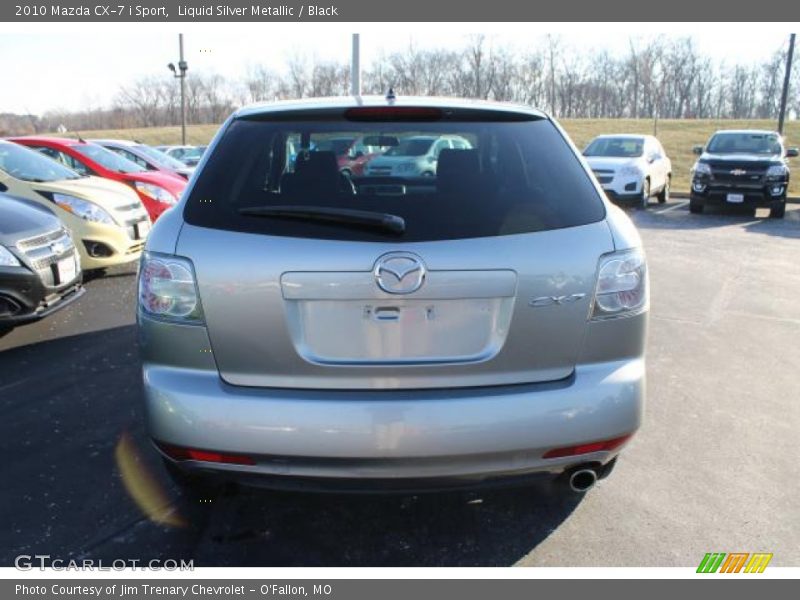 Liquid Silver Metallic / Black 2010 Mazda CX-7 i Sport