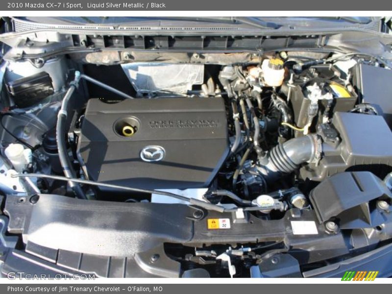 Liquid Silver Metallic / Black 2010 Mazda CX-7 i Sport