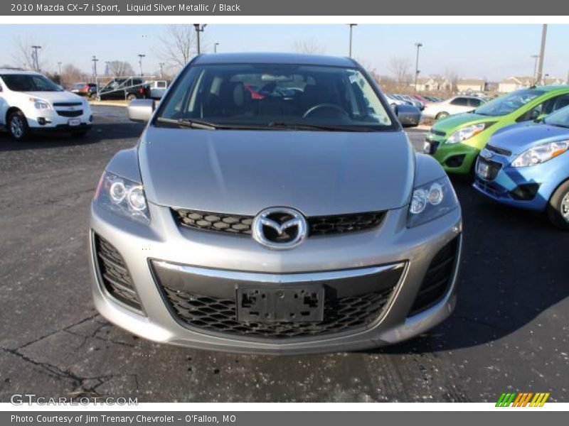Liquid Silver Metallic / Black 2010 Mazda CX-7 i Sport