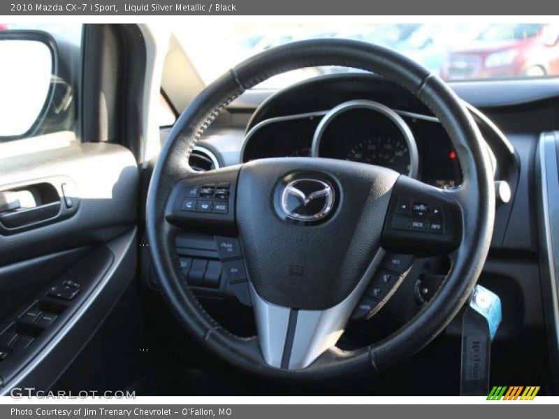 Liquid Silver Metallic / Black 2010 Mazda CX-7 i Sport