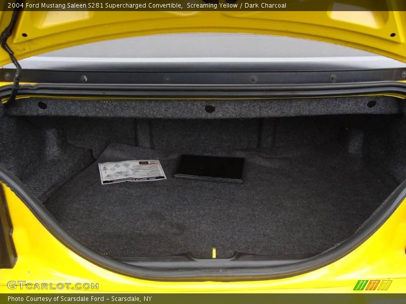 Screaming Yellow / Dark Charcoal 2004 Ford Mustang Saleen S281 Supercharged Convertible