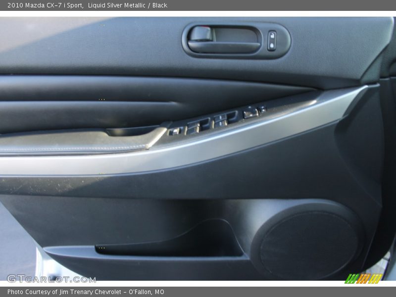 Liquid Silver Metallic / Black 2010 Mazda CX-7 i Sport