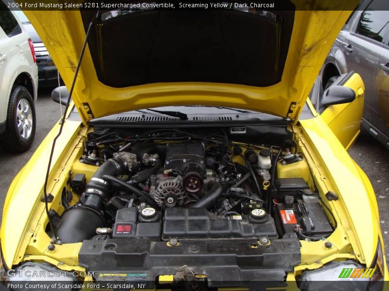 Screaming Yellow / Dark Charcoal 2004 Ford Mustang Saleen S281 Supercharged Convertible
