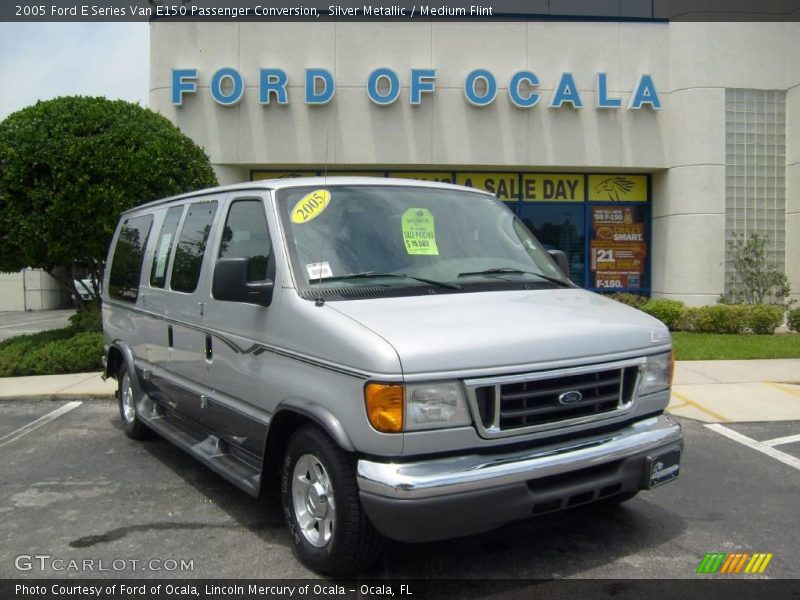 Silver Metallic / Medium Flint 2005 Ford E Series Van E150 Passenger Conversion