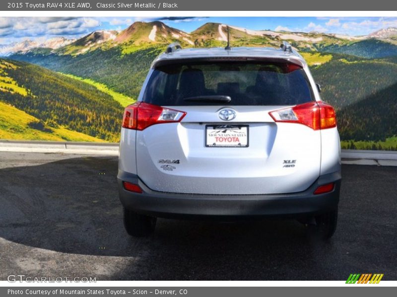 Classic Silver Metallic / Black 2015 Toyota RAV4 XLE AWD
