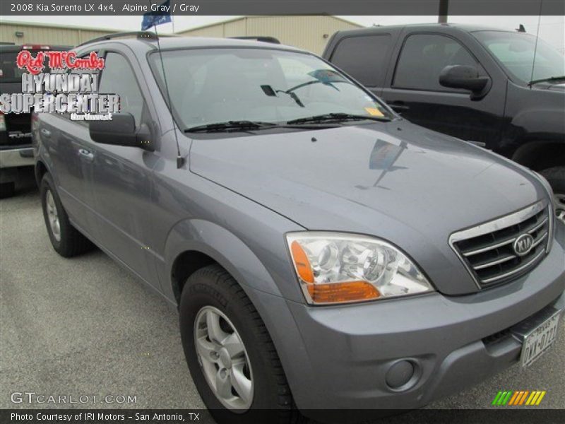 Alpine Gray / Gray 2008 Kia Sorento LX 4x4