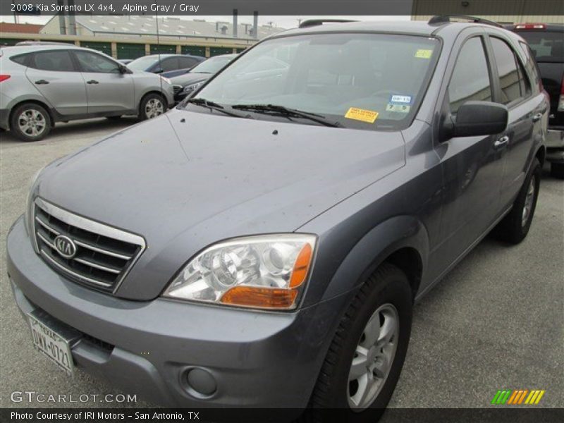 Alpine Gray / Gray 2008 Kia Sorento LX 4x4