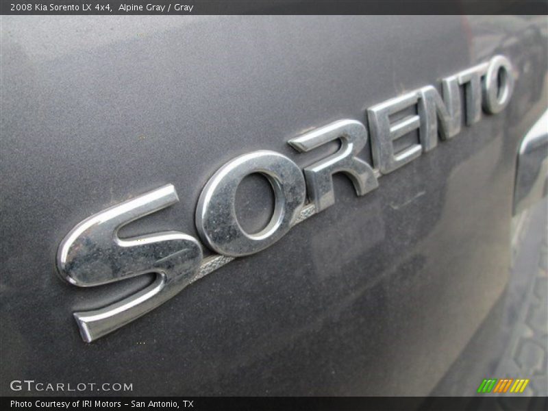 Alpine Gray / Gray 2008 Kia Sorento LX 4x4