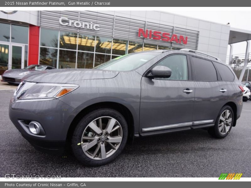Gun Metallic / Charcoal 2015 Nissan Pathfinder Platinum
