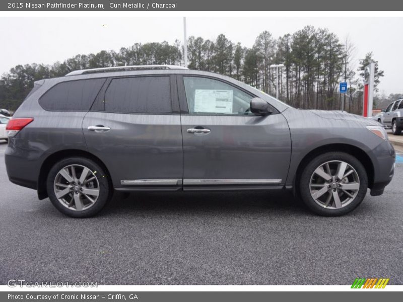Gun Metallic / Charcoal 2015 Nissan Pathfinder Platinum