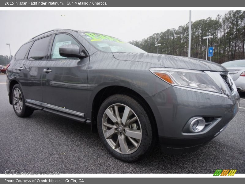 Gun Metallic / Charcoal 2015 Nissan Pathfinder Platinum
