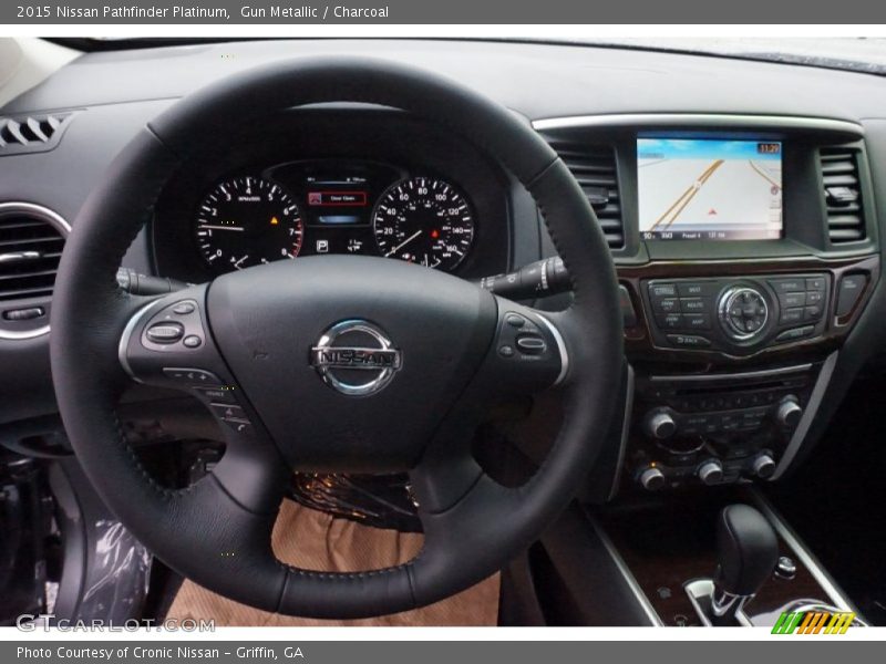 Gun Metallic / Charcoal 2015 Nissan Pathfinder Platinum