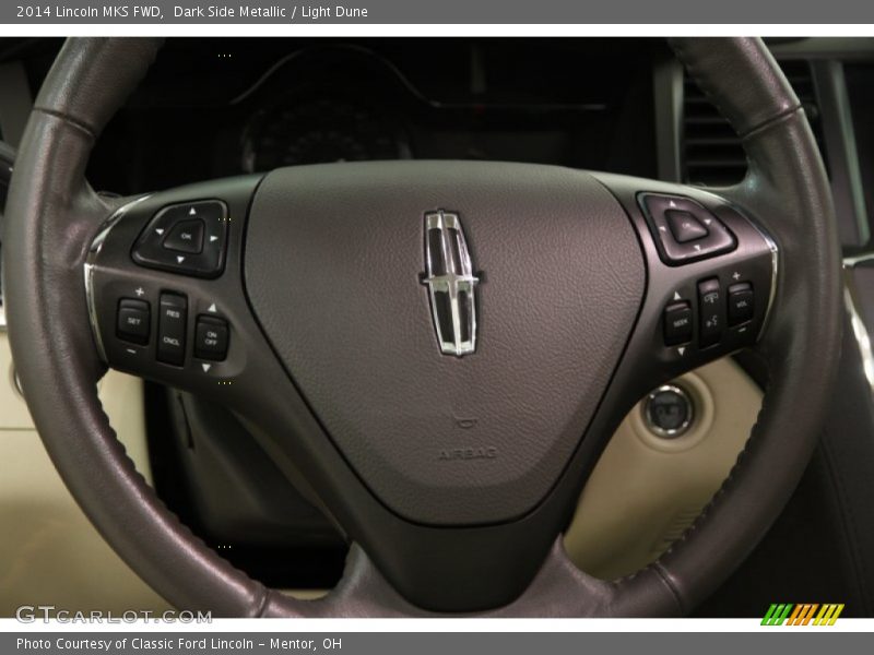 Dark Side Metallic / Light Dune 2014 Lincoln MKS FWD