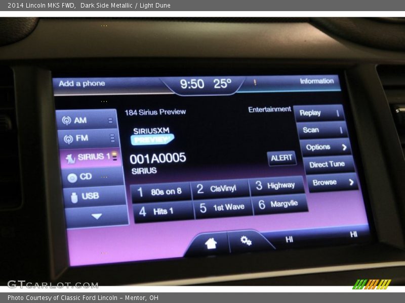 Dark Side Metallic / Light Dune 2014 Lincoln MKS FWD