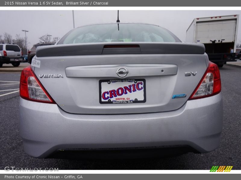Brilliant Silver / Charcoal 2015 Nissan Versa 1.6 SV Sedan