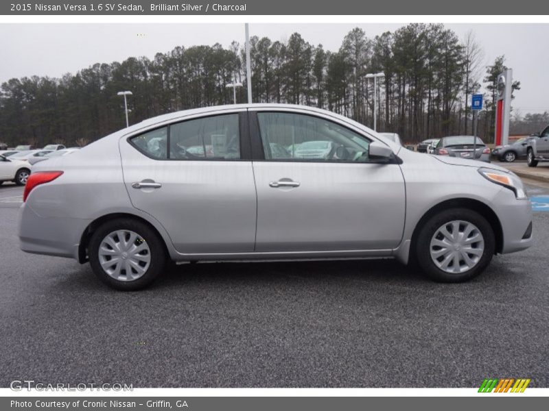 Brilliant Silver / Charcoal 2015 Nissan Versa 1.6 SV Sedan