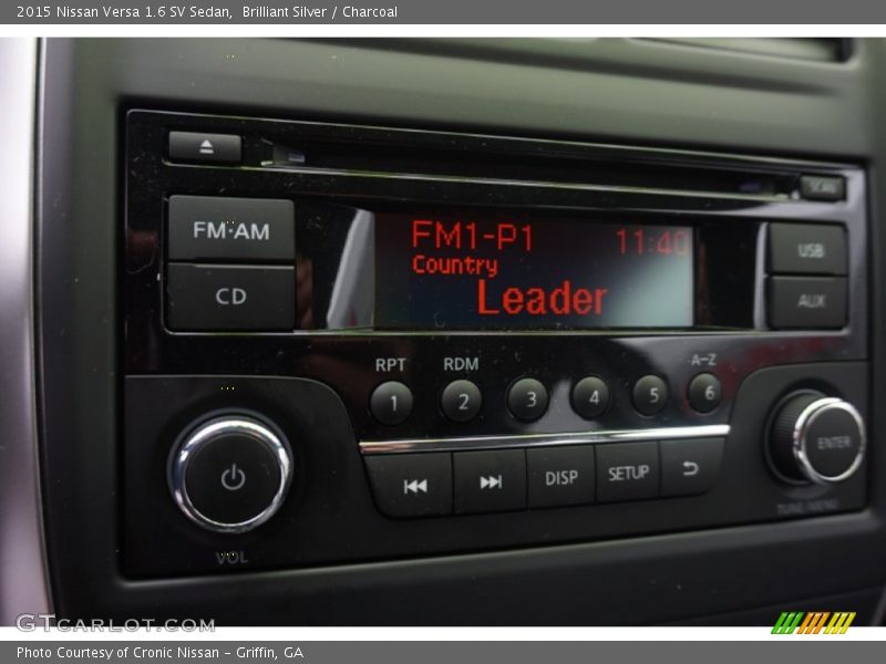 Brilliant Silver / Charcoal 2015 Nissan Versa 1.6 SV Sedan