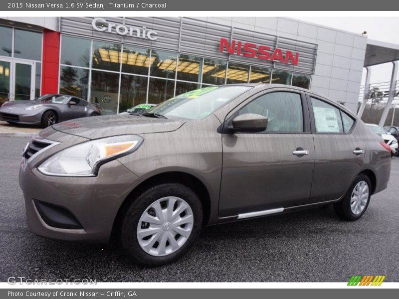 Titanium / Charcoal 2015 Nissan Versa 1.6 SV Sedan