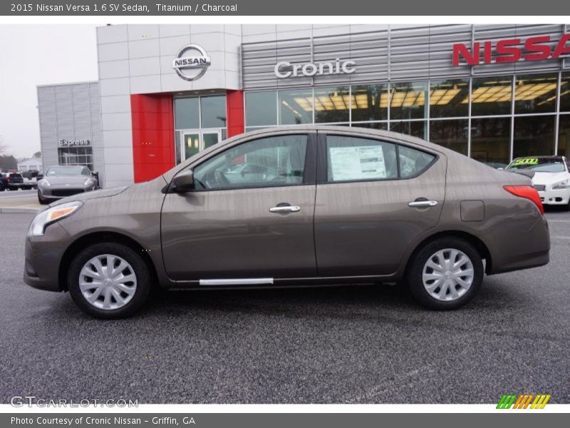 Titanium / Charcoal 2015 Nissan Versa 1.6 SV Sedan