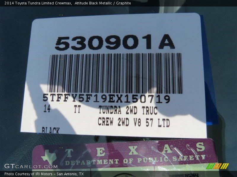 Attitude Black Metallic / Graphite 2014 Toyota Tundra Limited Crewmax