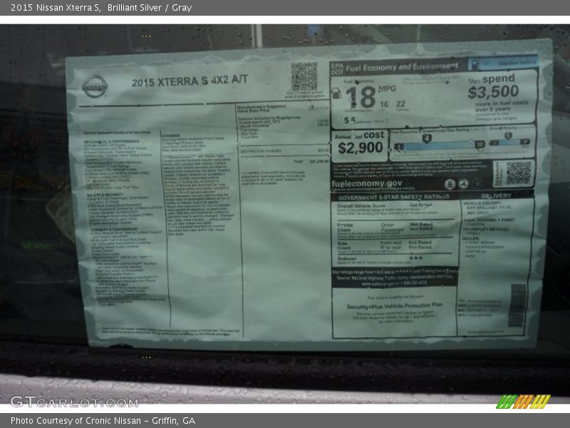  2015 Xterra S Window Sticker
