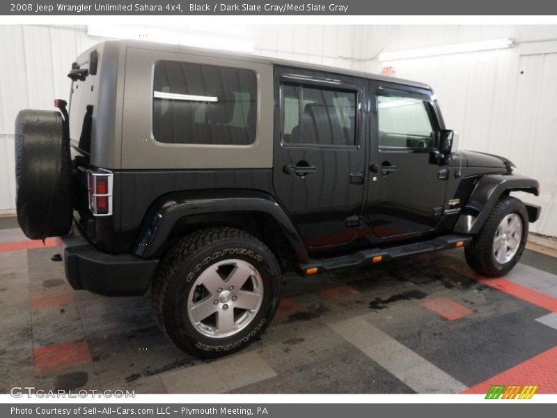 Black / Dark Slate Gray/Med Slate Gray 2008 Jeep Wrangler Unlimited Sahara 4x4