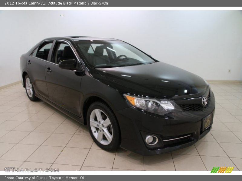 Attitude Black Metallic / Black/Ash 2012 Toyota Camry SE
