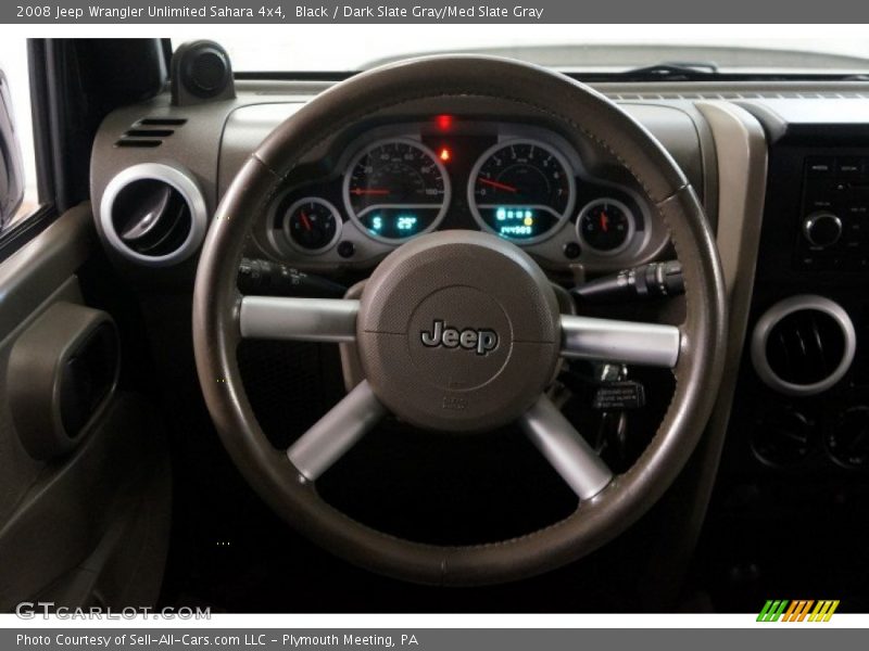 Black / Dark Slate Gray/Med Slate Gray 2008 Jeep Wrangler Unlimited Sahara 4x4