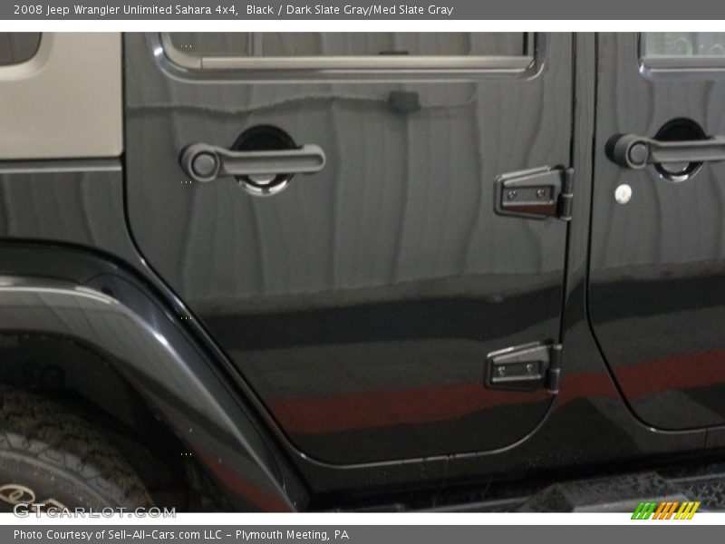 Black / Dark Slate Gray/Med Slate Gray 2008 Jeep Wrangler Unlimited Sahara 4x4