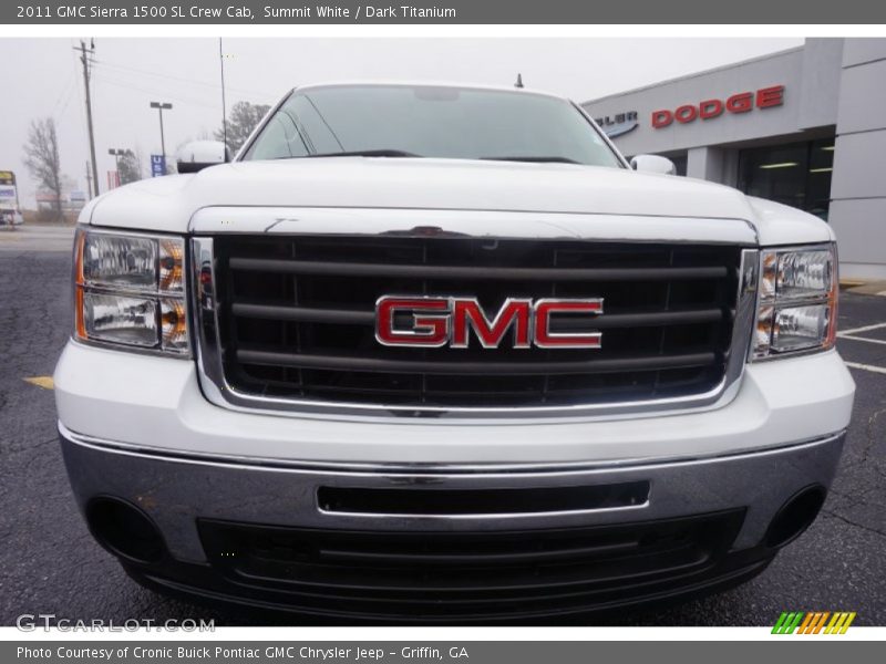 Summit White / Dark Titanium 2011 GMC Sierra 1500 SL Crew Cab