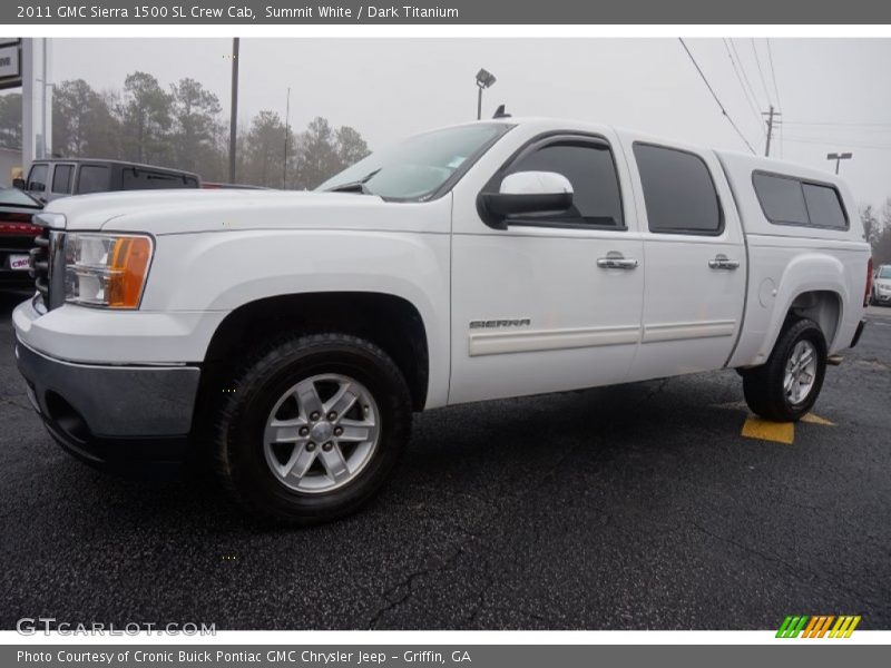 Summit White / Dark Titanium 2011 GMC Sierra 1500 SL Crew Cab