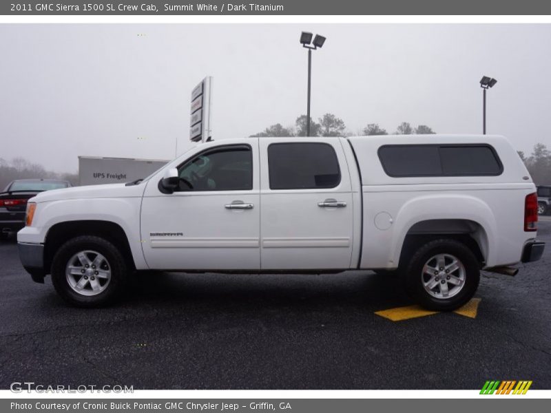 Summit White / Dark Titanium 2011 GMC Sierra 1500 SL Crew Cab