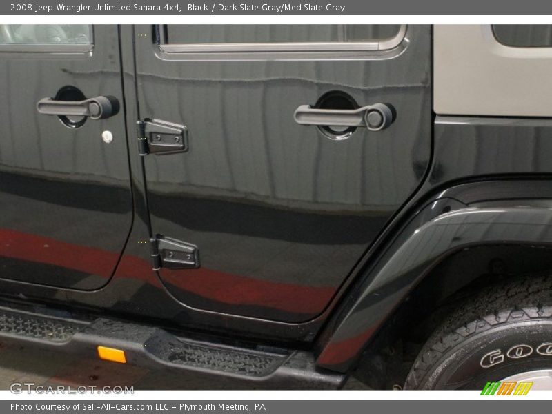 Black / Dark Slate Gray/Med Slate Gray 2008 Jeep Wrangler Unlimited Sahara 4x4