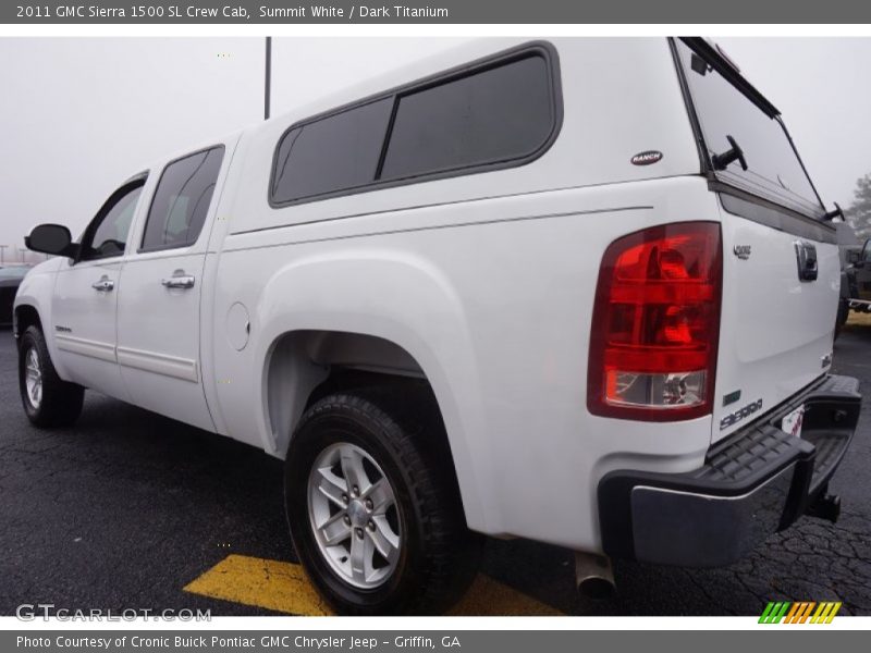 Summit White / Dark Titanium 2011 GMC Sierra 1500 SL Crew Cab