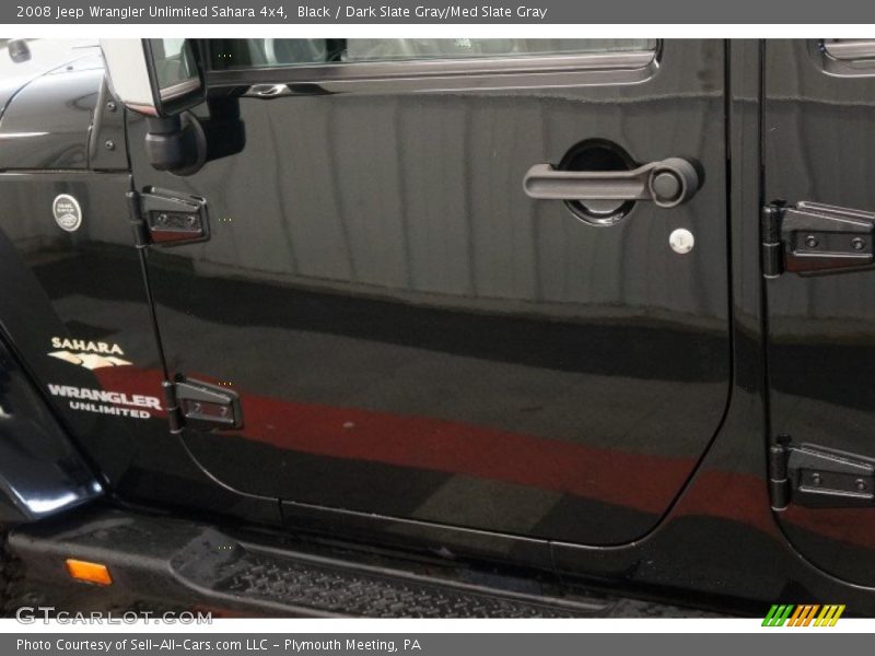 Black / Dark Slate Gray/Med Slate Gray 2008 Jeep Wrangler Unlimited Sahara 4x4