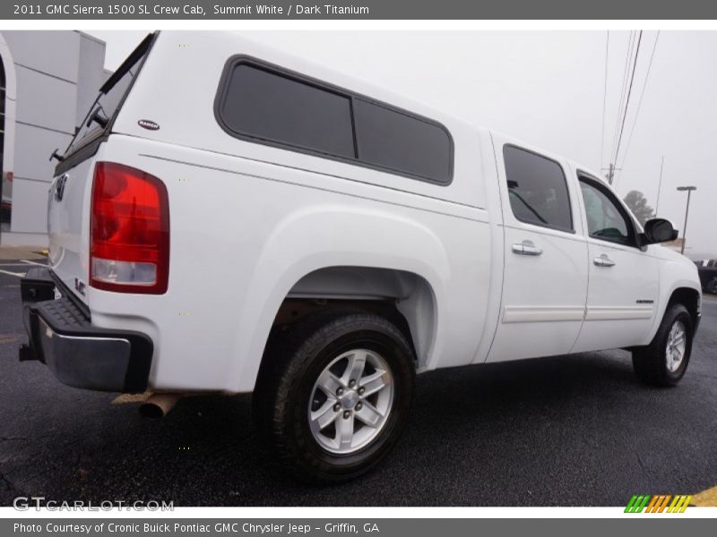 Summit White / Dark Titanium 2011 GMC Sierra 1500 SL Crew Cab