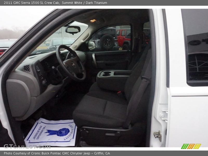 Summit White / Dark Titanium 2011 GMC Sierra 1500 SL Crew Cab