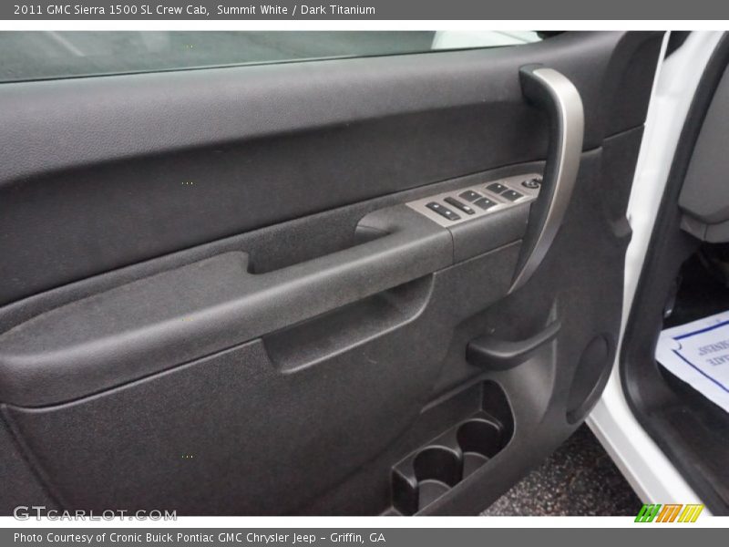 Summit White / Dark Titanium 2011 GMC Sierra 1500 SL Crew Cab