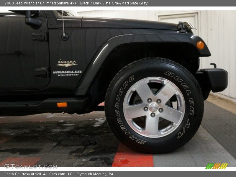 Black / Dark Slate Gray/Med Slate Gray 2008 Jeep Wrangler Unlimited Sahara 4x4