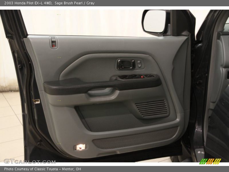 Sage Brush Pearl / Gray 2003 Honda Pilot EX-L 4WD