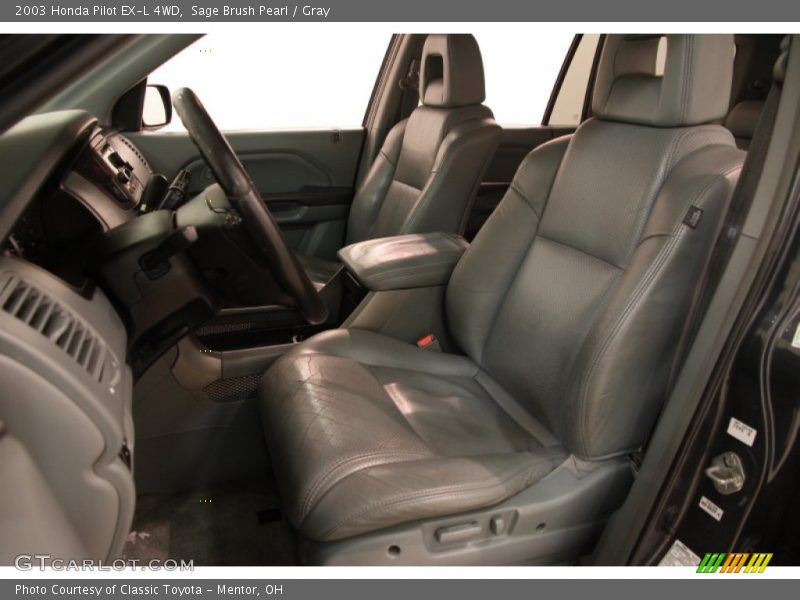 Sage Brush Pearl / Gray 2003 Honda Pilot EX-L 4WD
