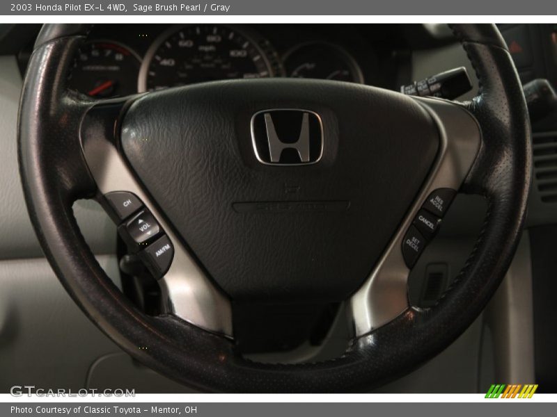 Sage Brush Pearl / Gray 2003 Honda Pilot EX-L 4WD