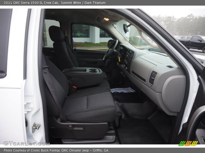 Summit White / Dark Titanium 2011 GMC Sierra 1500 SL Crew Cab