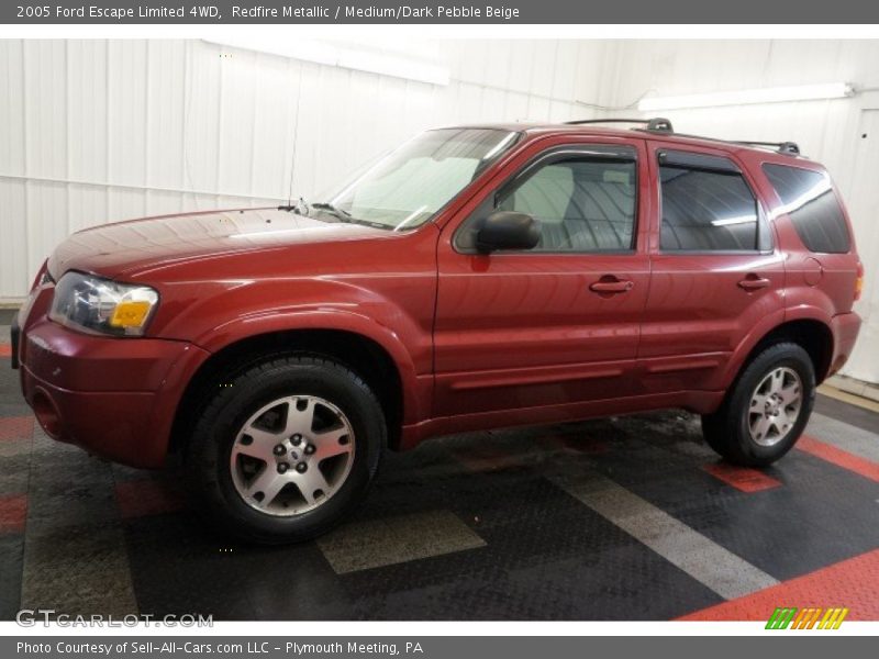 Redfire Metallic / Medium/Dark Pebble Beige 2005 Ford Escape Limited 4WD
