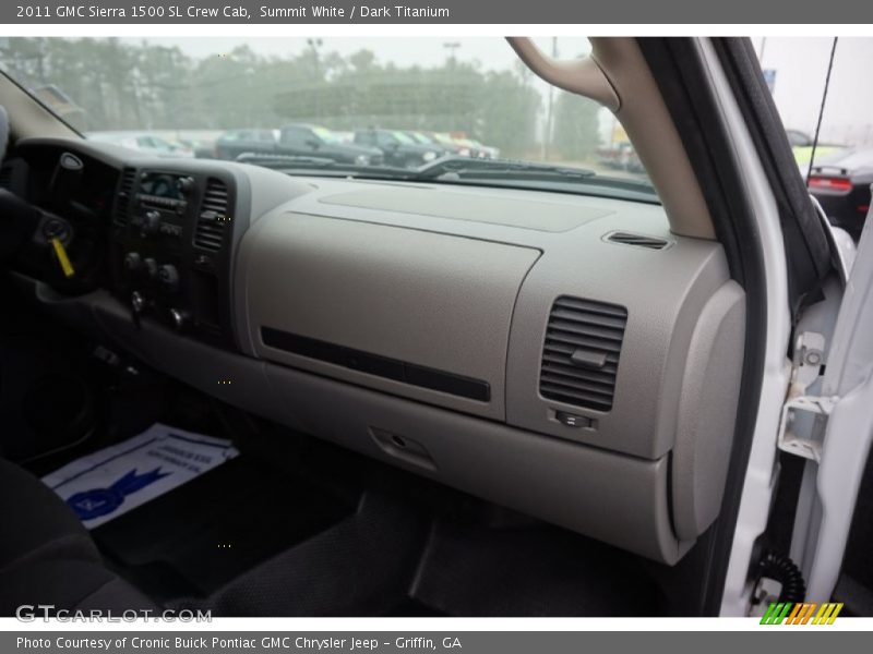 Summit White / Dark Titanium 2011 GMC Sierra 1500 SL Crew Cab