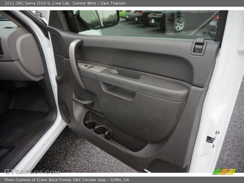 Summit White / Dark Titanium 2011 GMC Sierra 1500 SL Crew Cab